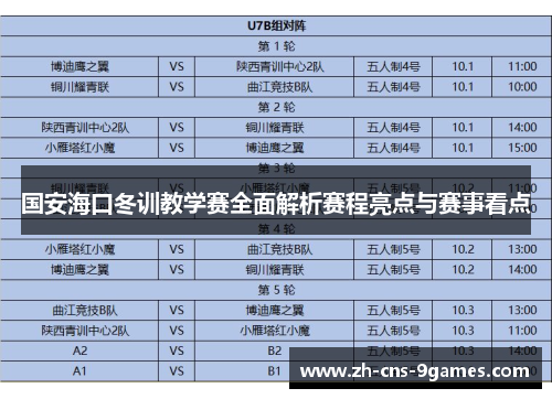 国安海口冬训教学赛全面解析赛程亮点与赛事看点